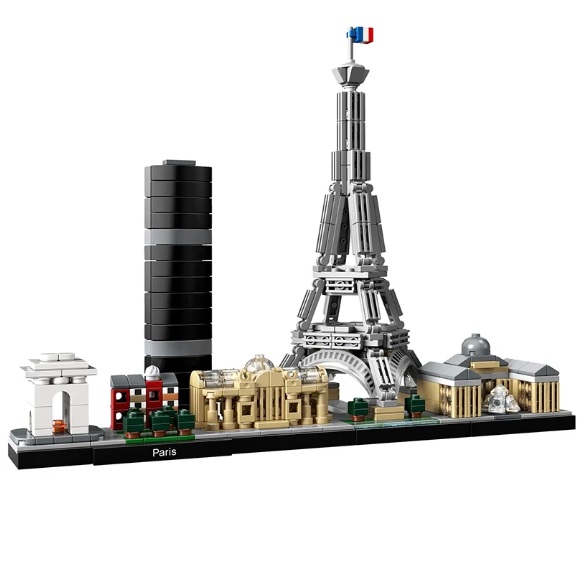 Bouwblokjes Parijs architecture, 649 blokjes, compatible met Lego