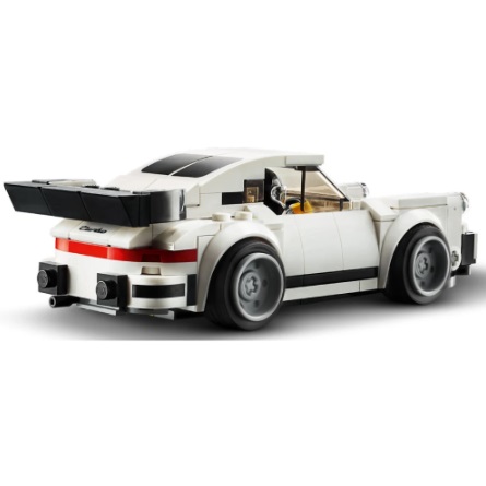Bruder 67895 bouwpakket bouwsteentjes Porsche 911 model 1974, met poppetje, compatibel met Lego