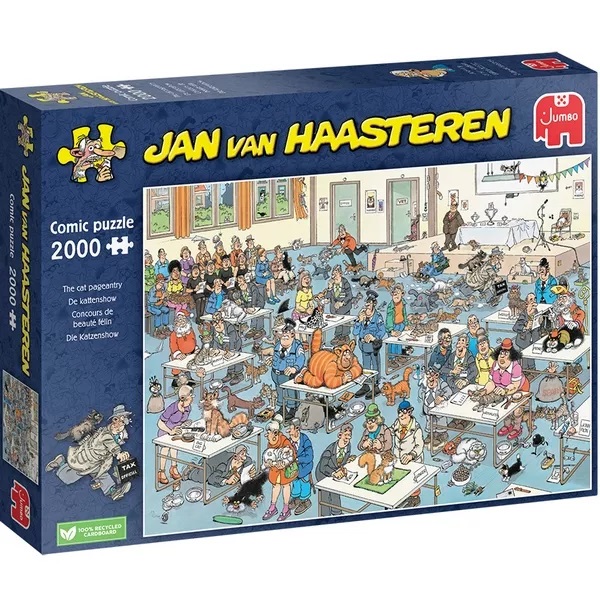 Puzzle Jan van Haasteren - l`exposition féline - 2000 pièces - Puzzle Jumbo JVH (JVH) 