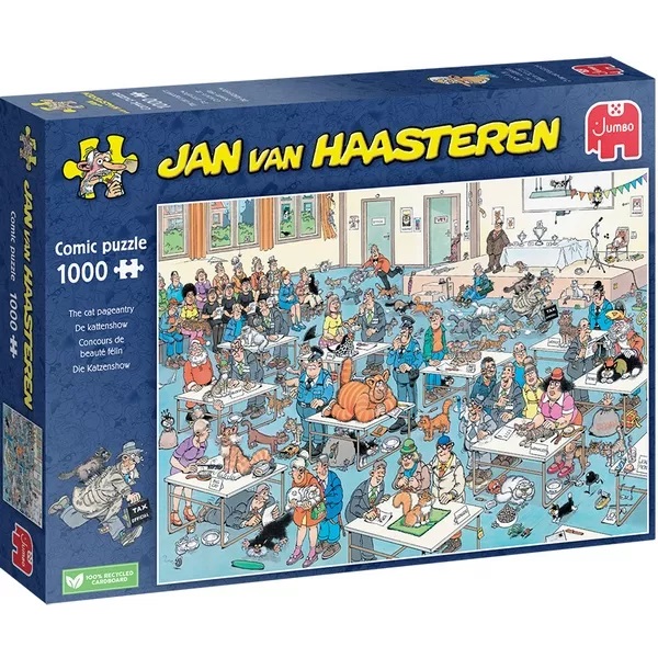 Puzzle Jan van Haasteren - l`exposition féline - 1000 pièces - Puzzle Jumbo JVH (JVH) 