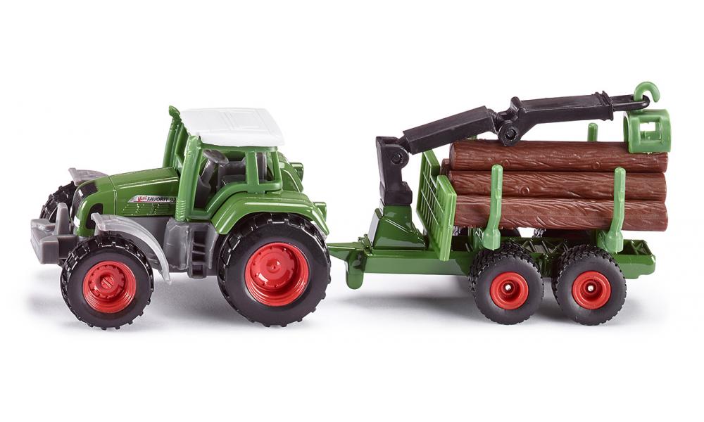 siku 1645 /SK1645 Siku Fendt tractor met bomenaanhanger en boomstammetjes - Bruder-speelgoed.nl, goedkope online adres voor speelgoed van de merken: siku Bruder, Schleich, Siku, Kids Globe, Tronico en Theo Klein (